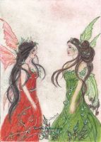 The Holly and the Ivy fairy queens
